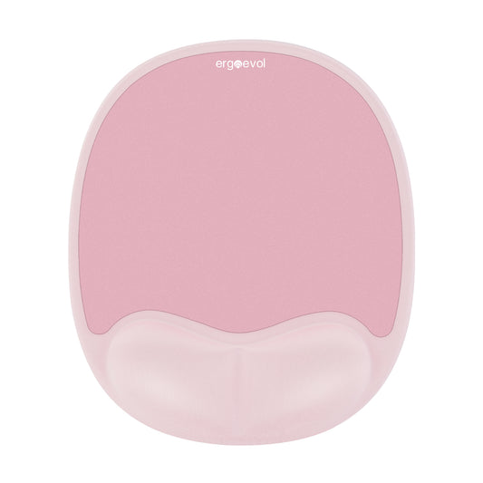 Ergoevol Ergonomic Mouse Pad with Wrist Rest for Ergonomic Vertical Mouse Memory Foam Model(Blush Pink)