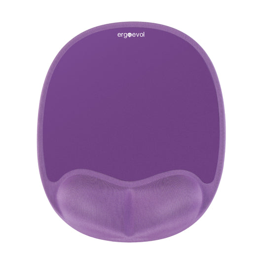 Ergoevol Ergonomic Mouse Pad with Wrist Rest for Ergonomic Vertical Mouse Memory Foam Model(Lavender Purple)