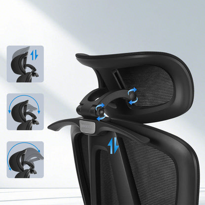 INNOEVOL Ergonomic Chair with 3D Armrests & Lumbar Support – Adjustable Headrest & Footrest EC60