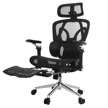INNOEVOL Ergonomic Office Chair with 9D Armrests, 8D Headrest & Reclining Backrest – High Back Mesh Desk Chair with Lumbar Support and Footrest EC90