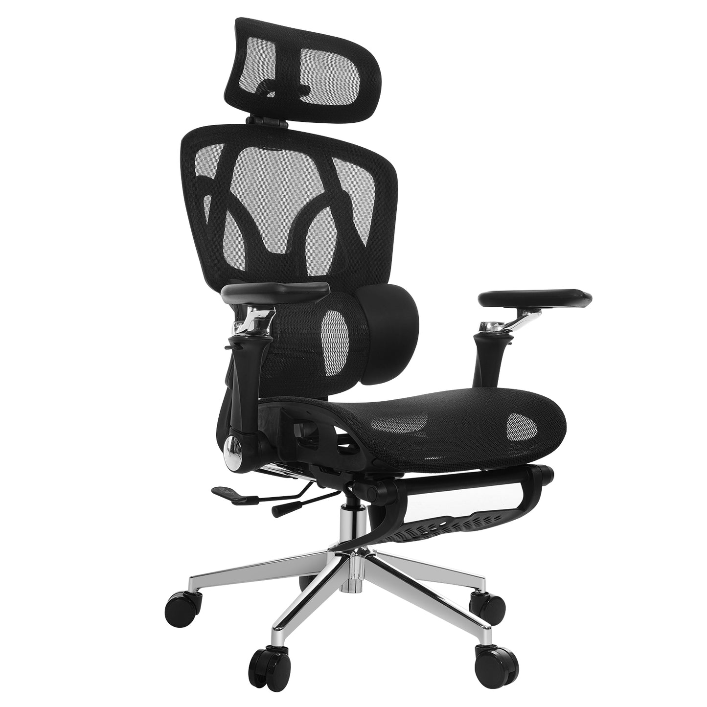 INNOEVOL Ergonomic Office Chair with 9D Armrests, 8D Headrest & Reclining Backrest – High Back Mesh Desk Chair with Lumbar Support and Footrest EC90